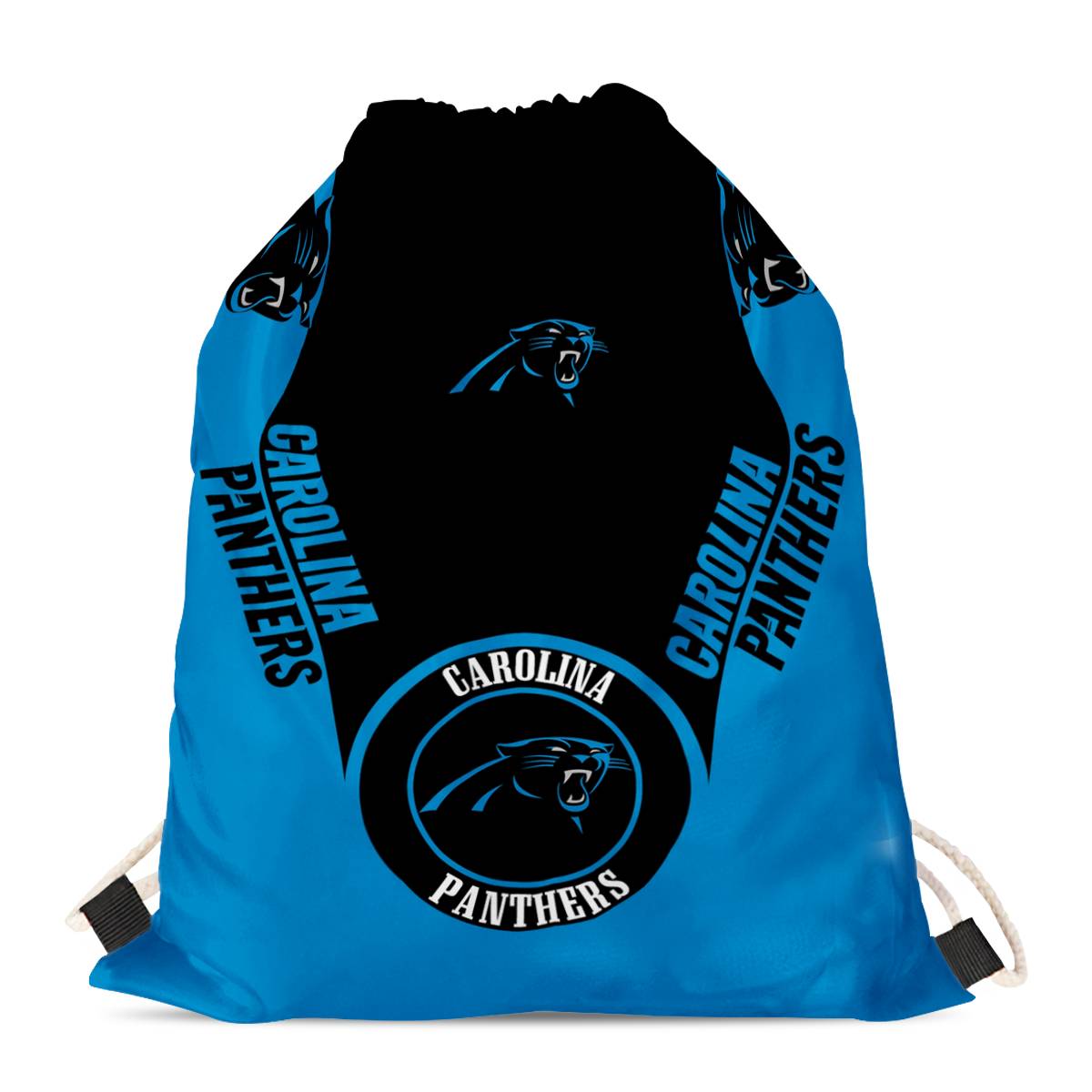 Carolina Panthers Drawstring Backpack sack / Gym bag 18